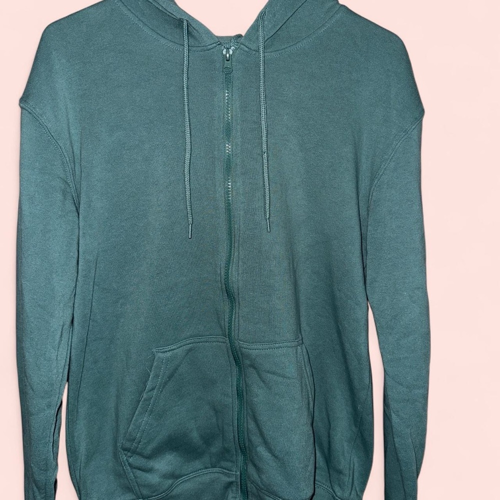 Sanrio Teal Zip-Up Sweater
